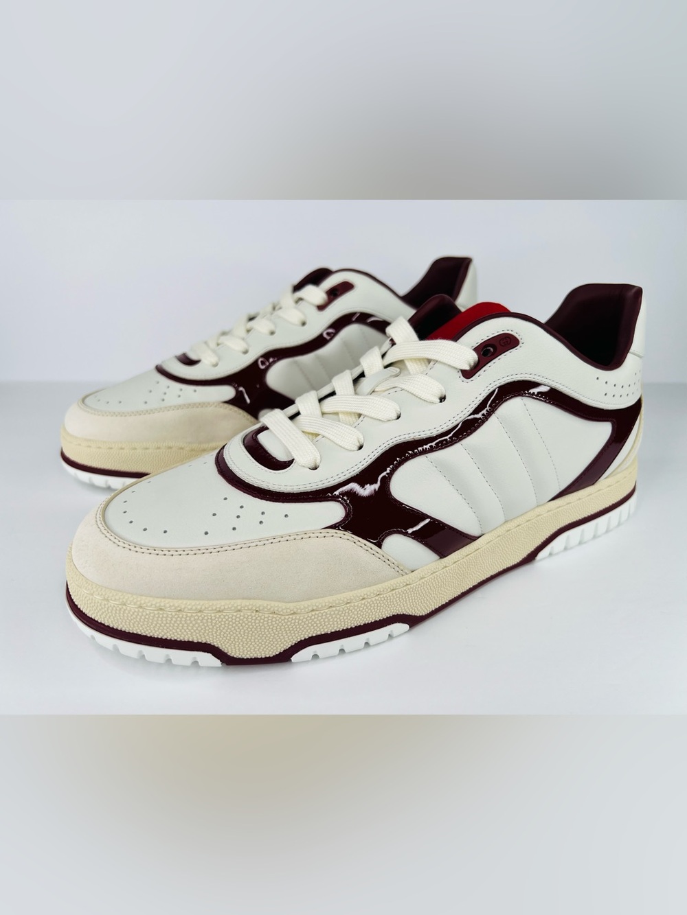 Gucci Re-Web Ace Logo Men Leather Sneakers UK 11 - US 11.5 - EU 45